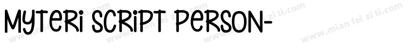 Myteri Script PERSON字体转换